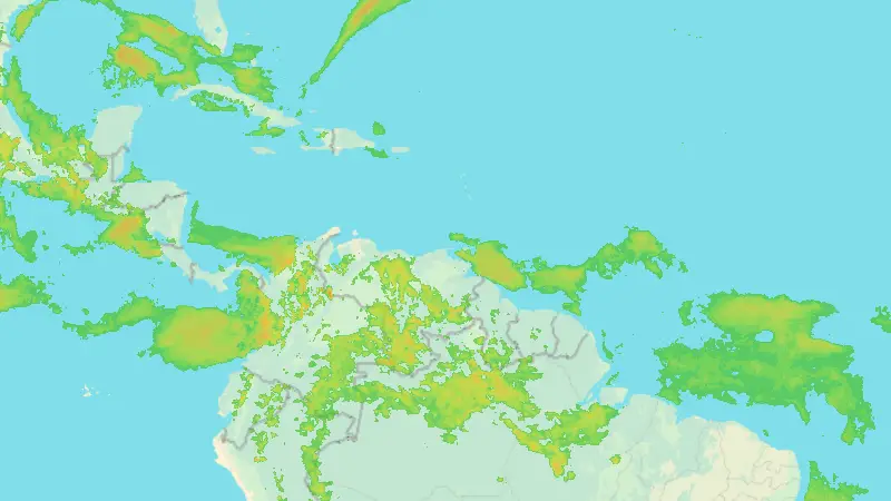 Precipitation weather map