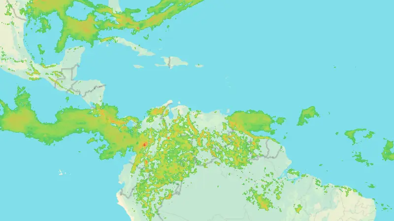 Precipitation weather map