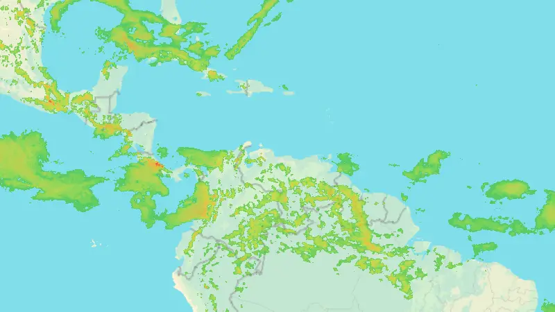 Precipitation weather map