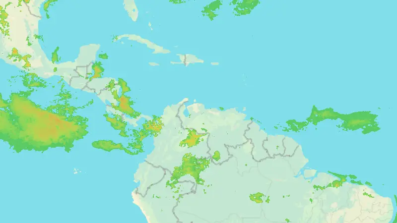 Nedbør weather map