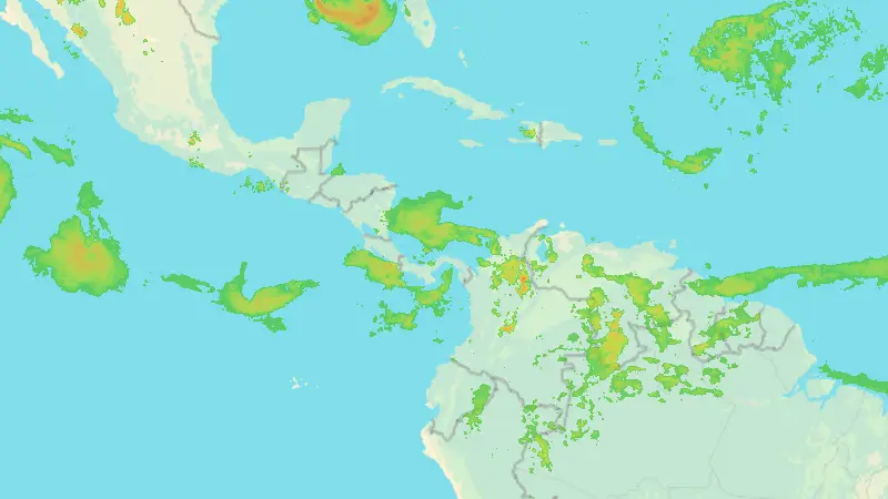 Srážky weather map
