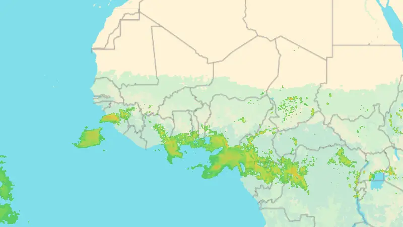Precipitation weather map