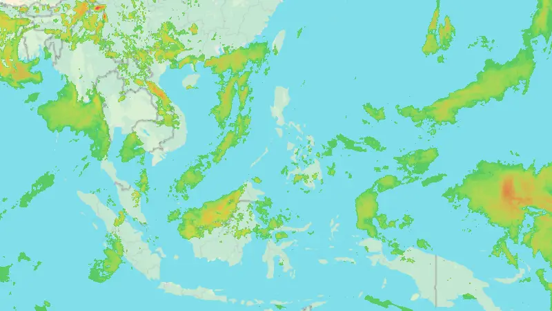 Precipitation weather map