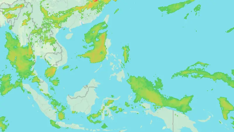 Precipitation weather map