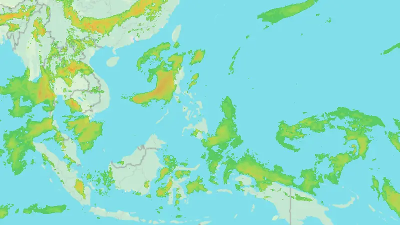 Precipitation weather map