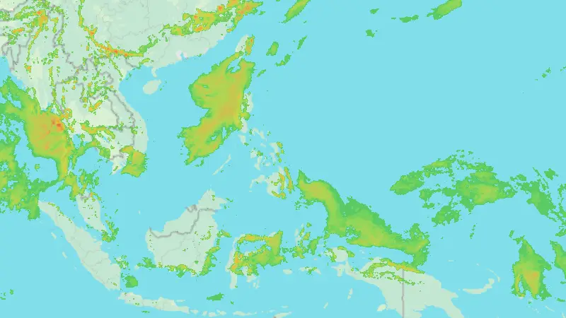 Precipitation weather map
