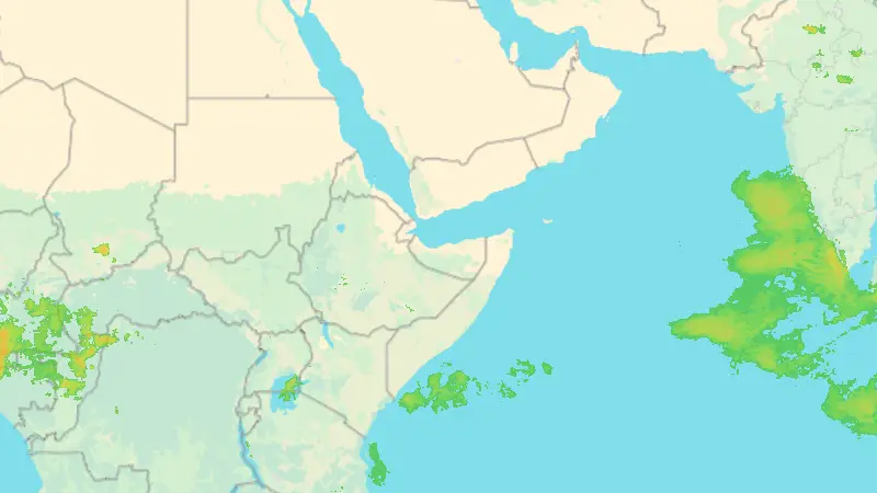 Srážky weather map