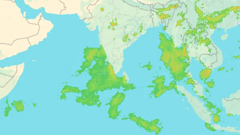 Srážky weather map