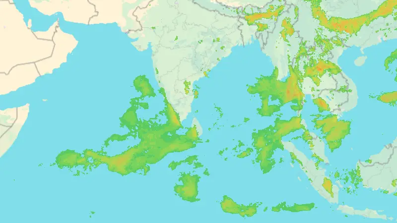 Precipitazioni weather map