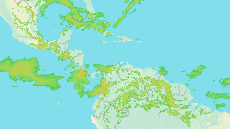 Opady weather map