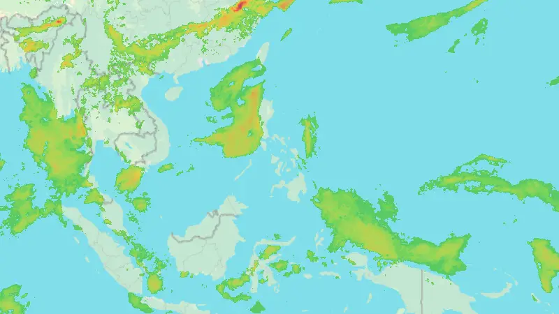 Precipitation weather map