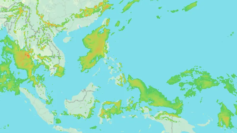 Precipitation weather map
