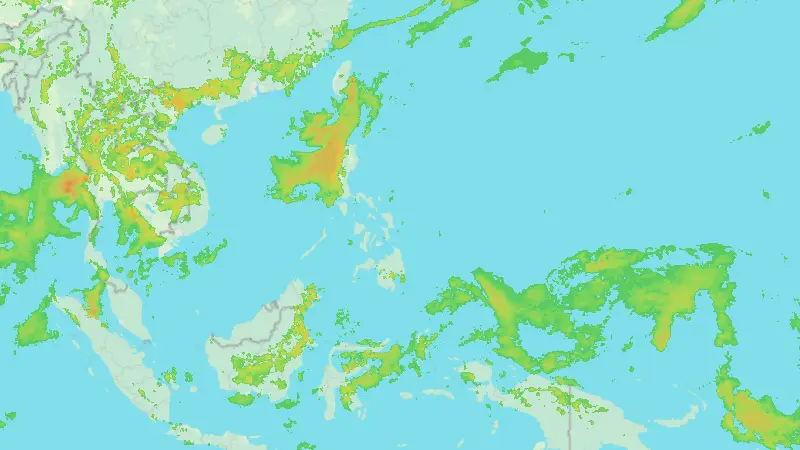Srážky weather map