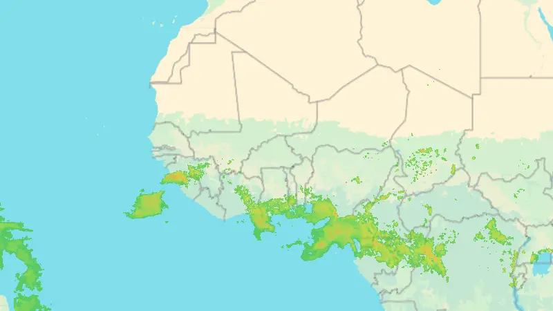 Precipitation weather map