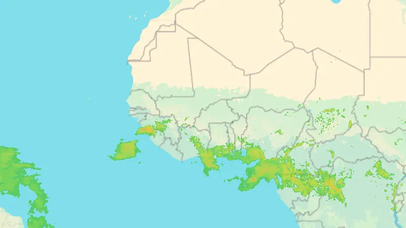 Srážky weather map