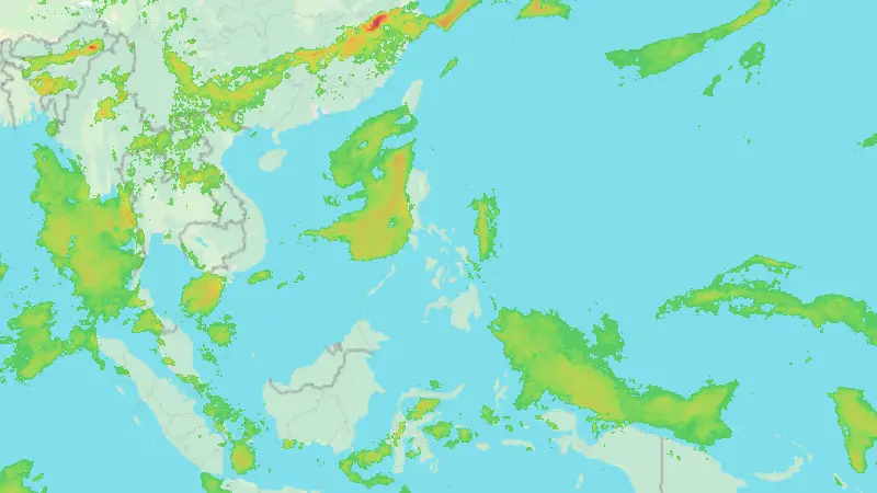 Precipitation weather map