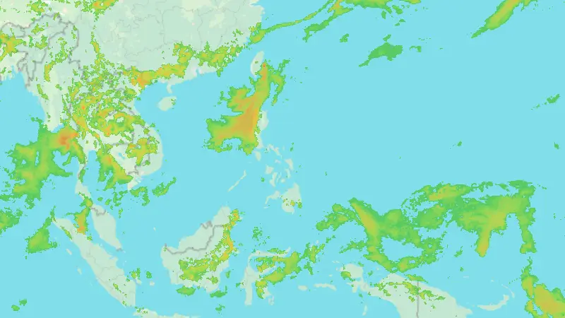 Precipitation weather map