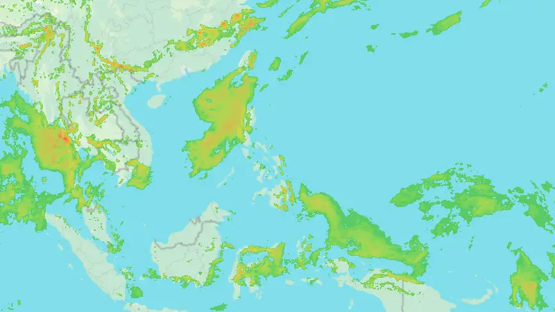 Precipitation weather map