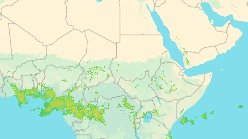 Srážky weather map