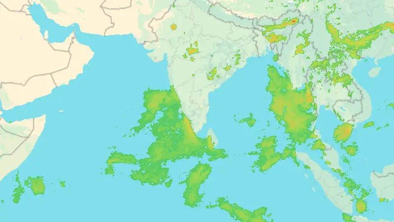 Srážky weather map