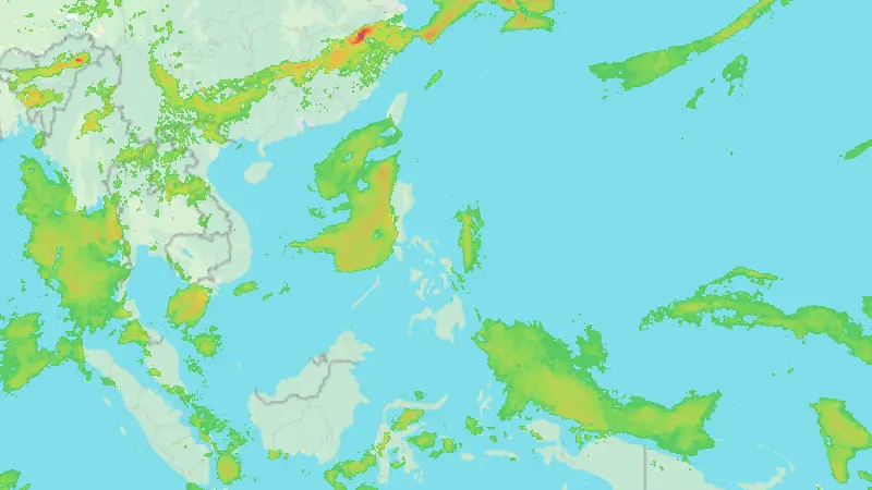 Precipitation weather map