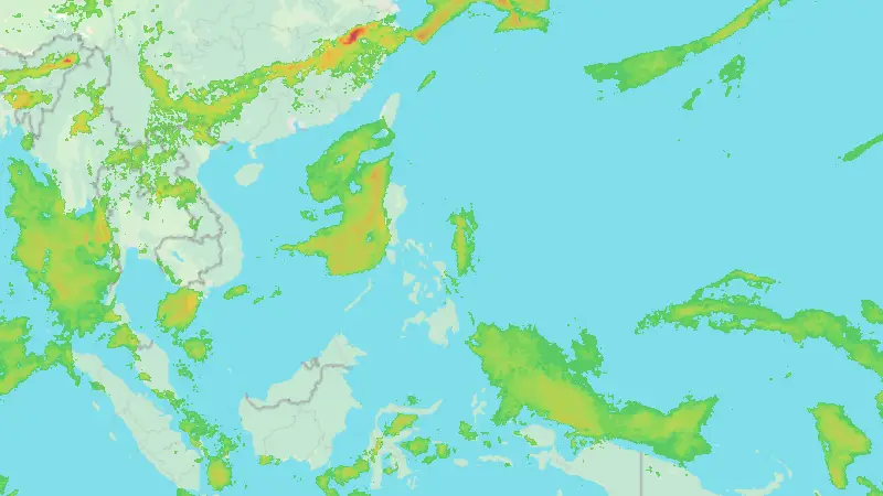 Precipitation weather map