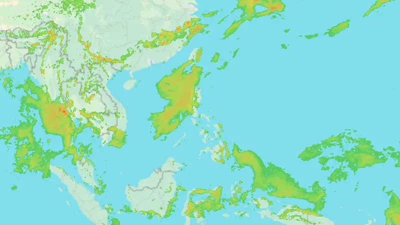 Precipitation weather map