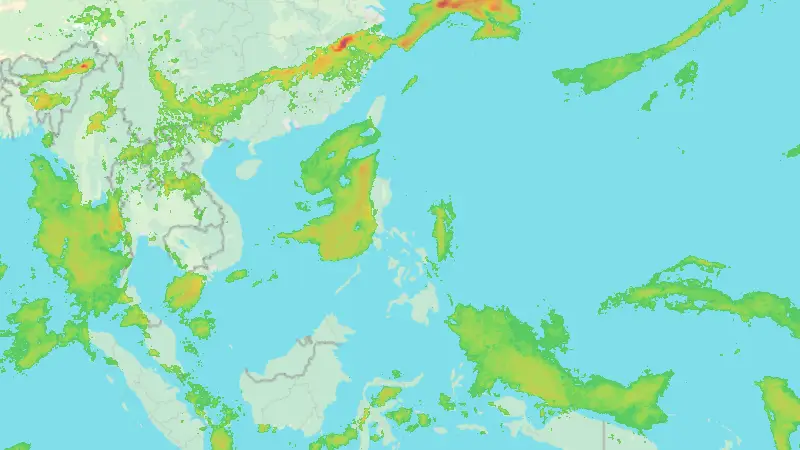 Precipitation weather map