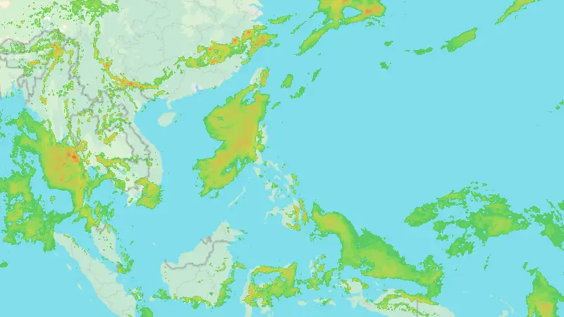 Precipitation weather map