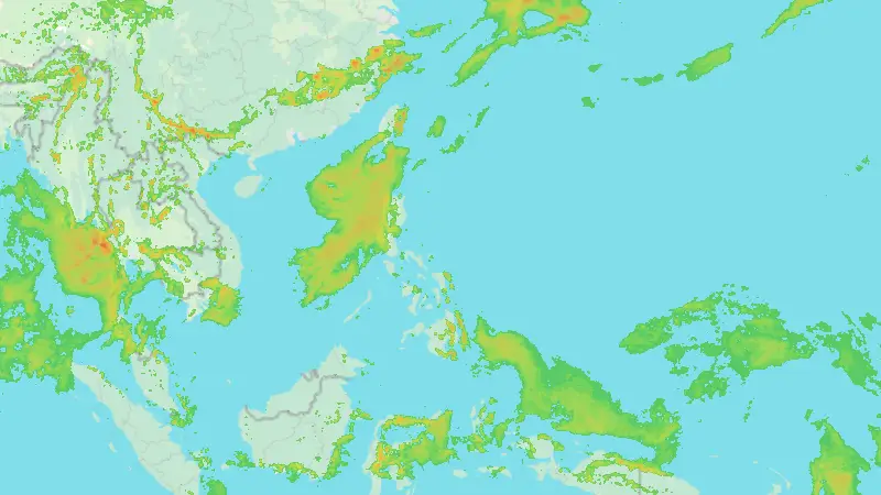 Precipitation weather map