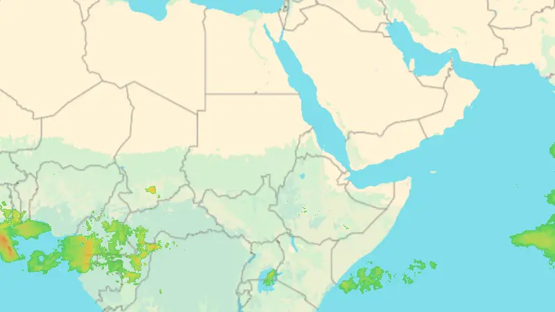 Precipitation weather map