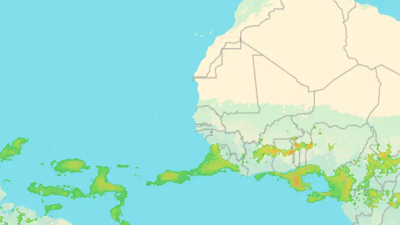 Precipitazioni weather map