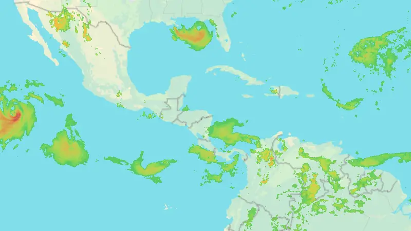 Nedbør weather map