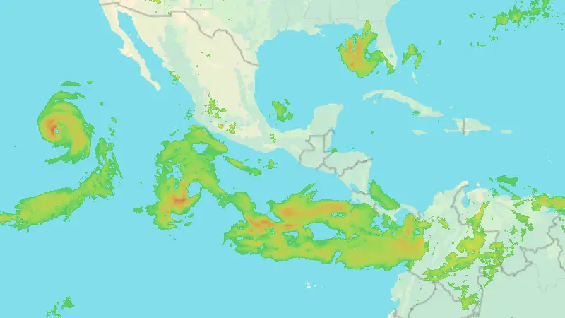 Падавине weather map