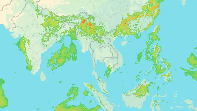 Nokrišņi weather map