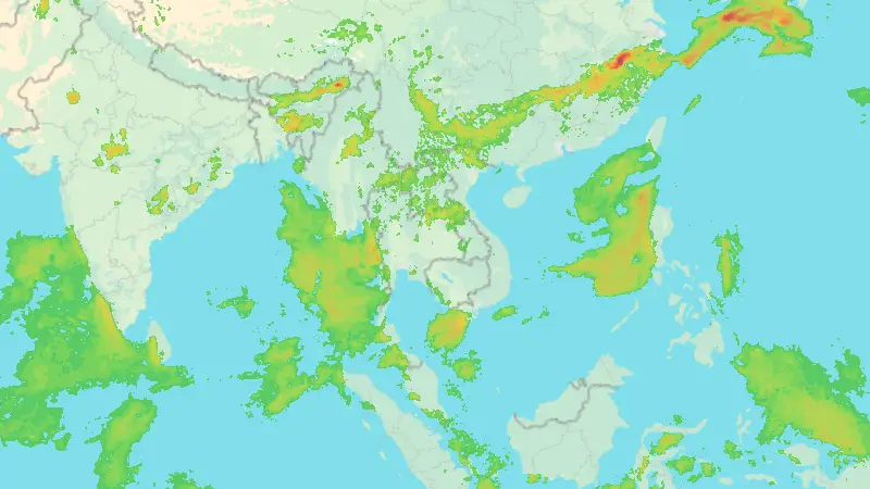 Precipitation weather map