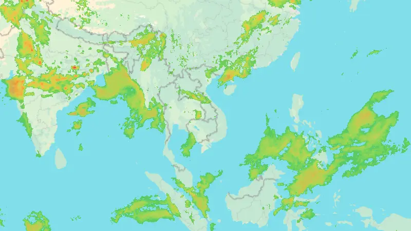 Niederschlag weather map