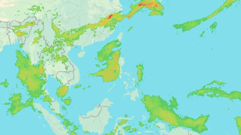 Precipitation weather map