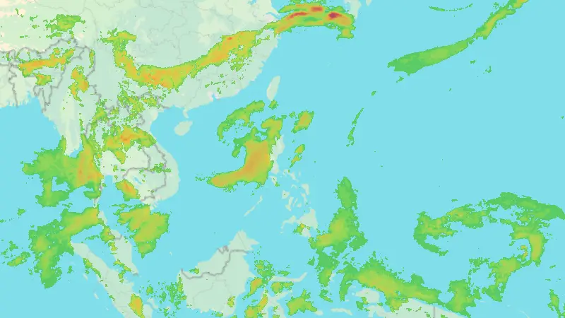 Precipitation weather map