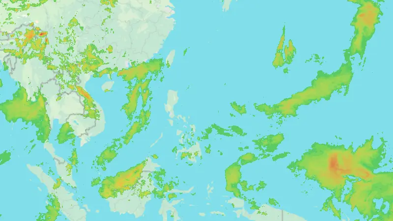 Nedbør weather map