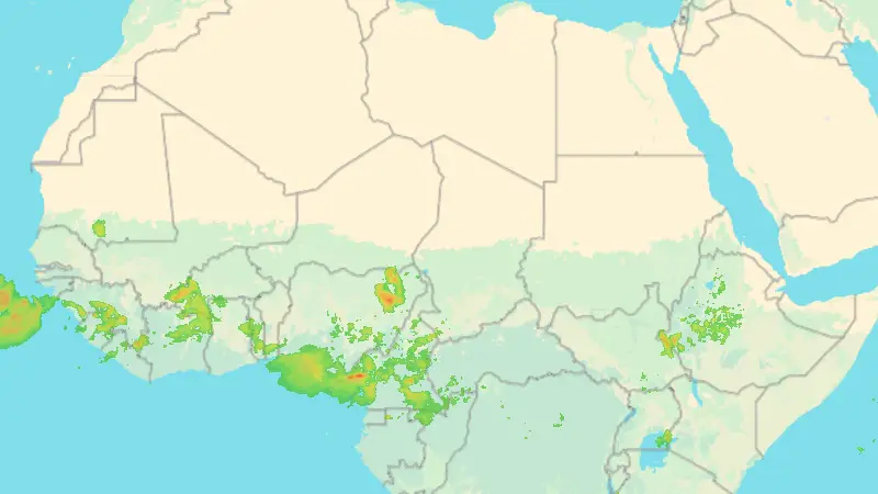 Nokrišņi weather map
