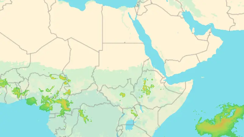Опади weather map