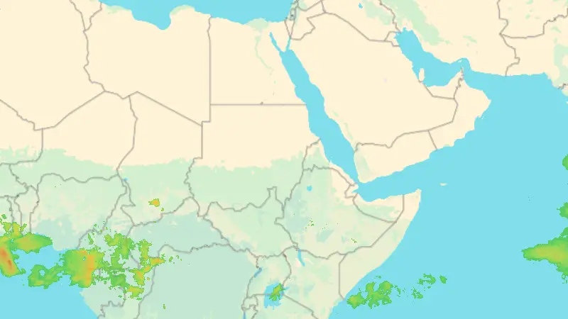 Precipitation weather map