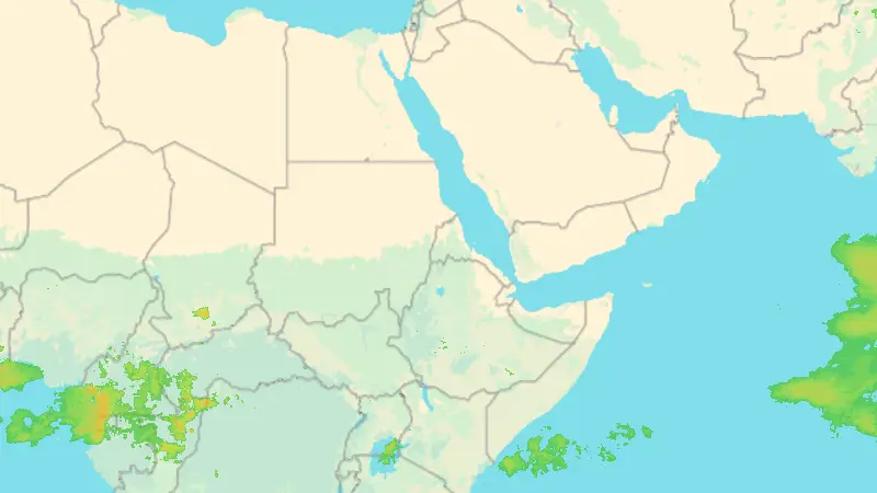 Precipitation weather map