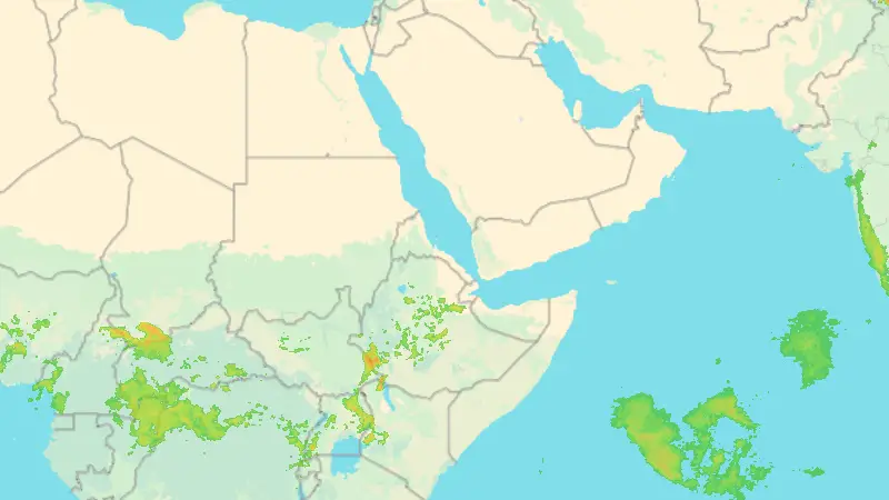 Precipitación weather map