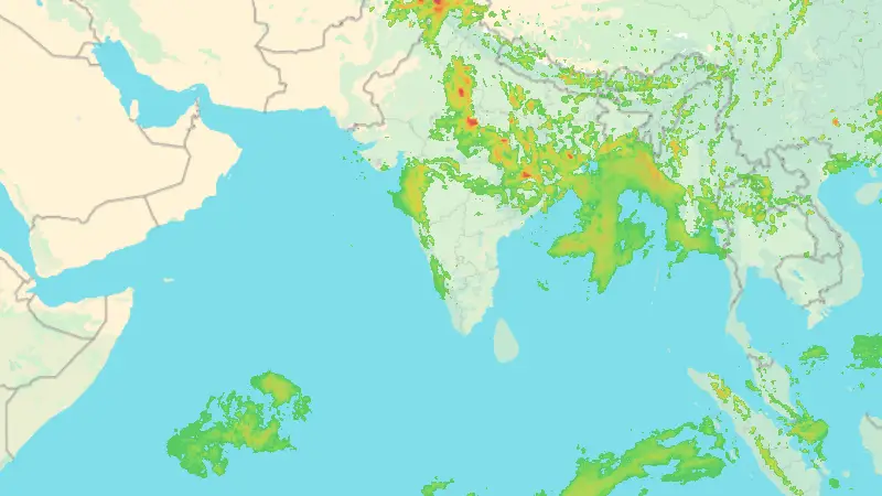 Precipitații weather map