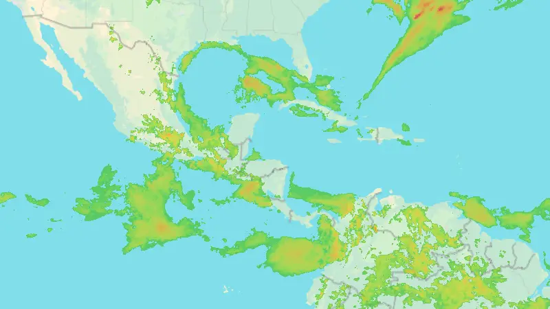 Srážky weather map