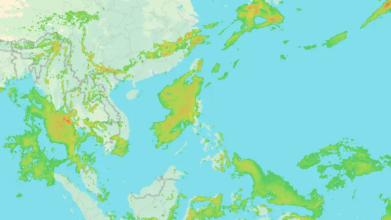 Precipitation weather map