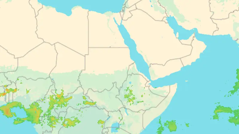 Precipitații weather map