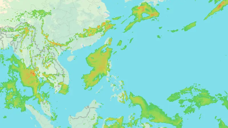 Precipitation weather map